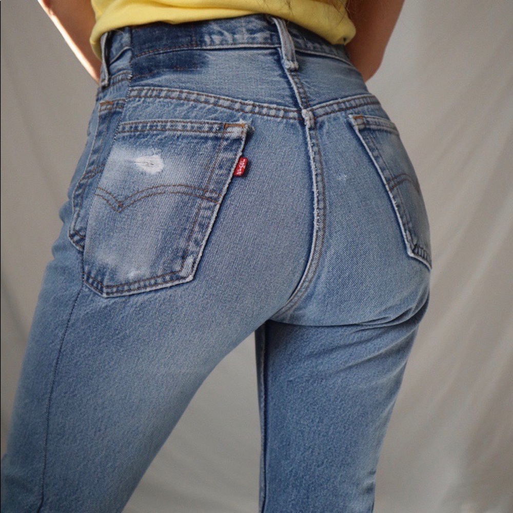 SOLD EB Denim OG Reinvented (Light to Medium Wash)  vintage Levi's 501s Reseamed